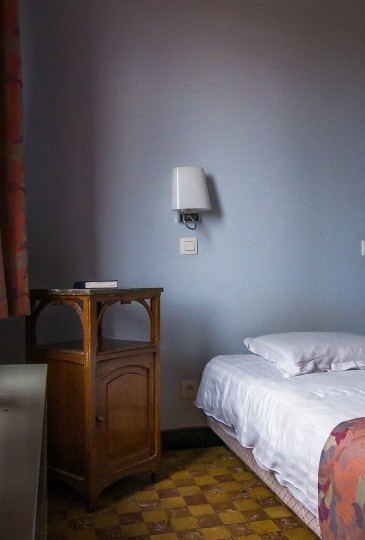 Detail zicht van de twee persooskamerslaapkamer