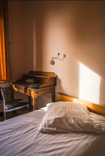 zicht van een detail uit een een persoonskamer